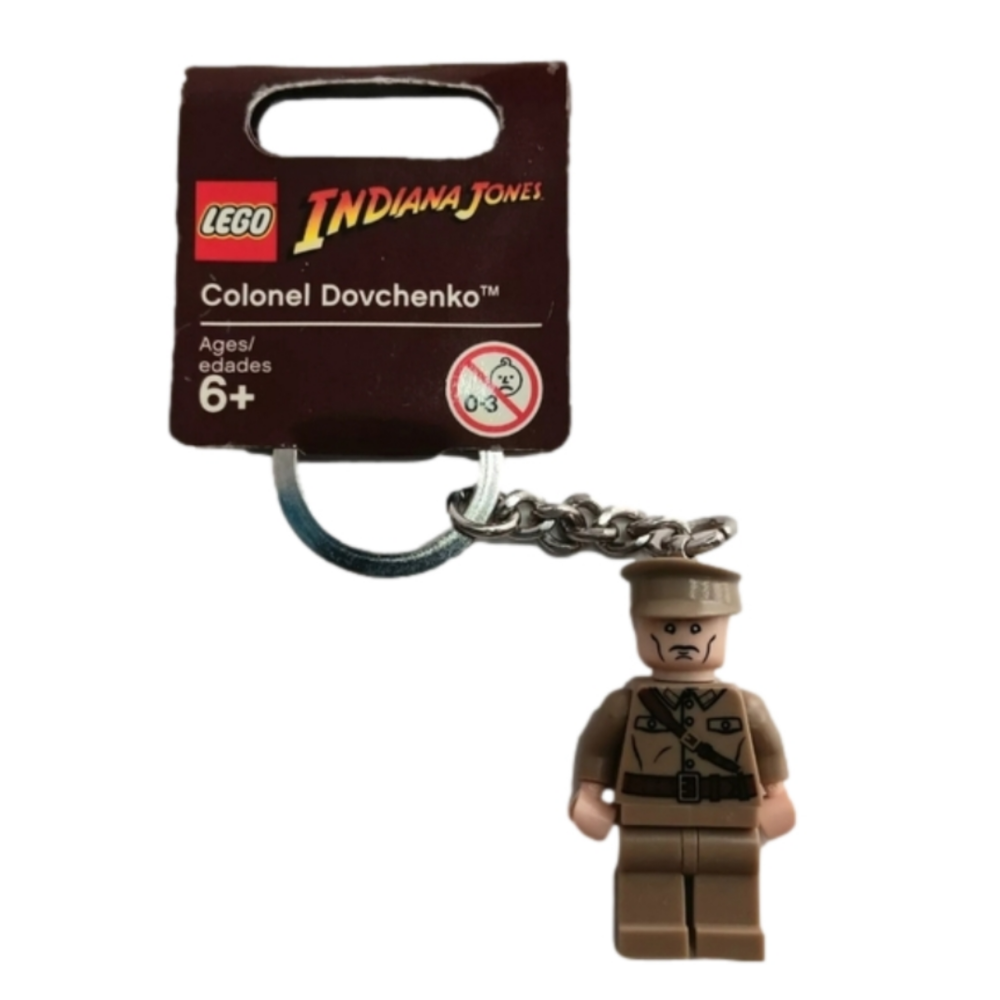 Lego Indiana Jones Colonel Dovchenko Minifigure Keychain Retired